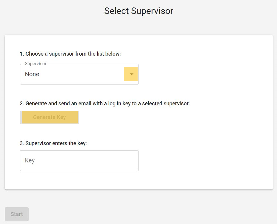 Select Supervisor User